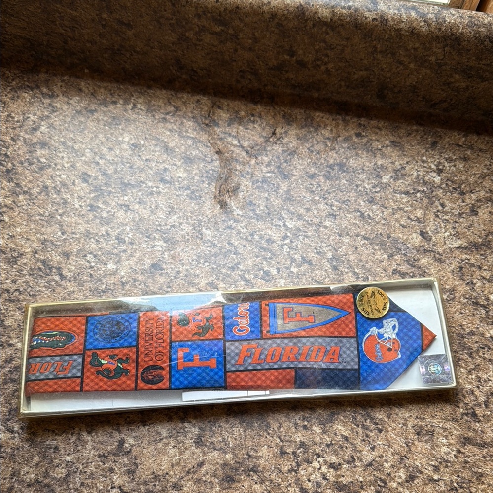 Vibrant Orange and Blue Tie for Stylish Accessory Lovers